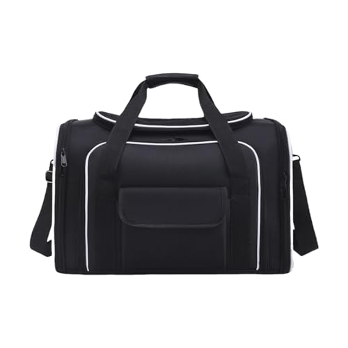 Große Haustier-Tragetasche mit erweiterbarer Seite, atmungsaktiv, Reisekoffer, verstellbarer Schultergurt, Tasche für Hunde, große Haustier-Tragetasche von GAOFESA