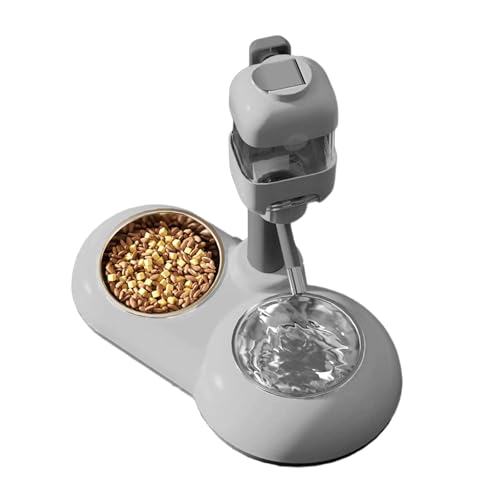Großer Hundenapf, 2-in-1 Futterspender für Haustiere, höhenverstellbar, Futterbehälter, Wasserbehälter, Schüssel Großer Hundenapf, 2-in-1 Futterspender für Haustiere, höhenverstellbar, Futterbehälter, Wasserbehälter, Schüssel von GAOFESA