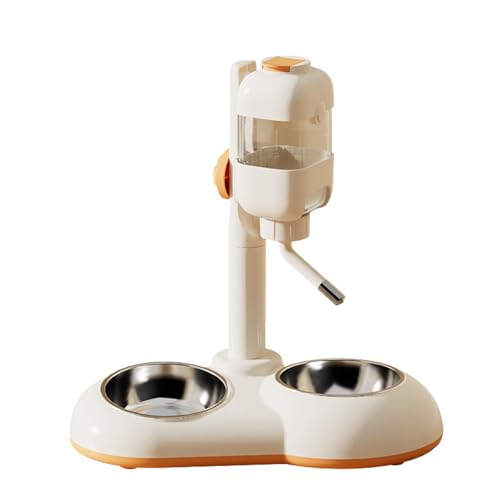 Großer Hundenapf, 2-in-1 Futterspender für Haustiere, höhenverstellbar, Futterbehälter, Wasserbehälter, Schüssel Großer Hundenapf, 2-in-1 Futterspender für Haustiere, höhenverstellbar, Futterbehälter, Wasserbehälter, Schüssel von GAOFESA