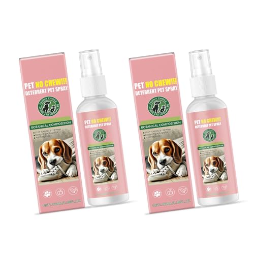 GAOINTELL 2pcs 100ml Haustier Safe Antichew Sprühgerät Für Den Bitteren Duft Von Hund Um Kauen Auf Möbeln Und Den Gebrauch Innenbereich Freien Abzuhalten von GAOINTELL