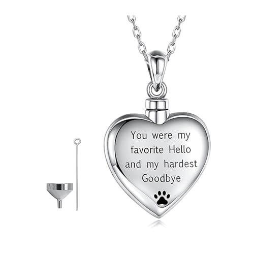 GAOINTELL Pet Silver Memorials Anhänger Entsprechen Religiöse Einäscherungsdenkmäler Anhänger Für Ashes Angeordnete von GAOINTELL