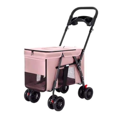 Hundewagen Hunde Kinderwagen Faltbarer Haustier-Kinderwagen Mit 4 Rädern, Tragbarer Hunde-Kinderwagen Mit Getränkehalter, Katzen-Kinderwagen Für Mittelgroße Hunde Und Katzen Hundebuggy Hunderollstuhl( Hundewagen Hunde Kinderwagen Faltbarer Haustier-Kinderwagen Mit 4 Rädern, Tragbarer Hunde-Kinderwagen Mit Getränkehalter, Katzen-Kinderwagen Für Mittelgroße Hunde Und Katzen Hundebuggy Hunderollstuhl( von GAOJUNAN
