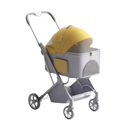 Hundewagen Hunde Kinderwagen Faltbarer Hunde-Kinderwagen Mit 4 Rädern, 3-in-1-Haustier-Katzenwagen Mit Abnehmbarem Träger Und Aufbewahrungskorb Für Kleine, Mittelgroße Katzen Und Hunde Hundebuggy Hund Hundewagen Hunde Kinderwagen Faltbarer Hunde-Kinderwagen Mit 4 Rädern, 3-in-1-Haustier-Katzenwagen Mit Abnehmbarem Träger Und Aufbewahrungskorb Für Kleine, Mittelgroße Katzen Und Hunde Hundebuggy Hund von GAOJUNAN