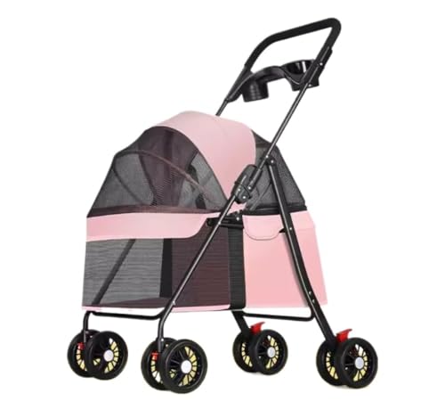 Hundewagen Hunde Kinderwagen Hunde-Kinderwagen Mit 4 Rädern, Katzen-Kinderwagen, Haustier-Kinderwagen Für Kleine Mittelgroße Katzen Und Hunde, Zusammenklappbarer Kinderwagen Für Reisen, Spaziergänge H Hundewagen Hunde Kinderwagen Hunde-Kinderwagen Mit 4 Rädern, Katzen-Kinderwagen, Haustier-Kinderwagen Für Kleine Mittelgroße Katzen Und Hunde, Zusammenklappbarer Kinderwagen Für Reisen, Spaziergänge H von GAOJUNAN