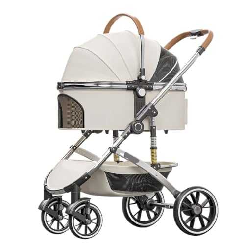 Hundewagen Hunde Kinderwagen Zusammenklappbarer Haustier-Kinderwagen Mit Aufbewahrungskorb, Reise-Hundewagen Mit Abnehmbarem Träger Für Kleine, Mittelgroße Katzen Und Hunde Hundebuggy Hunderollstuhl(D Hundewagen Hunde Kinderwagen Zusammenklappbarer Haustier-Kinderwagen Mit Aufbewahrungskorb, Reise-Hundewagen Mit Abnehmbarem Träger Für Kleine, Mittelgroße Katzen Und Hunde Hundebuggy Hunderollstuhl(D von GAOJUNAN