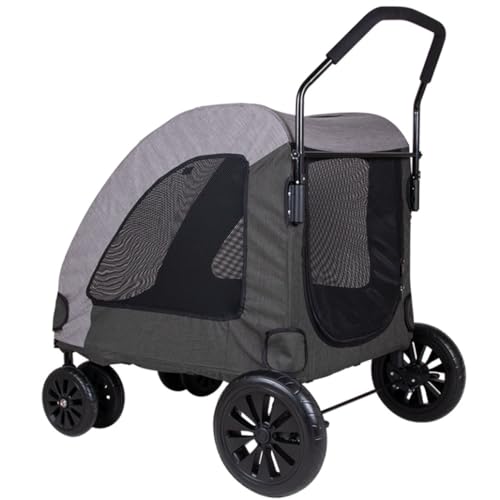 Hundewagen Hunde Kinderwagen Zusammenklappbarer Hunde-Kinderwagen, Atmungsaktiv, Platzsparend, Wasserdicht, Oxford-Stoff, Haustier-Kinderwagen, 4 Räder, Für Kleine, Mittelgroße Hunde Und Katzen Hundeb Hundewagen Hunde Kinderwagen Zusammenklappbarer Hunde-Kinderwagen, Atmungsaktiv, Platzsparend, Wasserdicht, Oxford-Stoff, Haustier-Kinderwagen, 4 Räder, Für Kleine, Mittelgroße Hunde Und Katzen Hundeb von GAOJUNAN