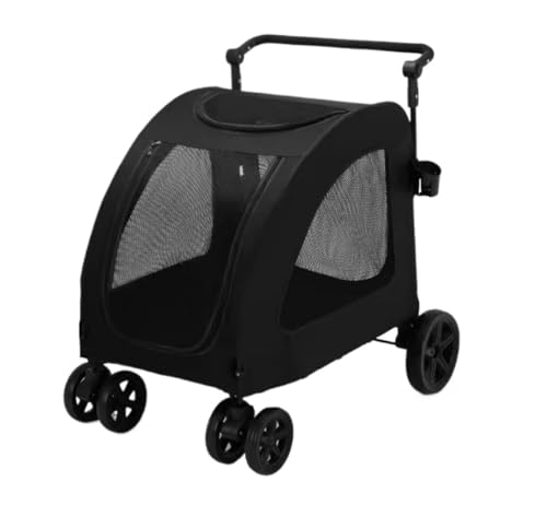 Hundewagen Hunde Kinderwagen Zusammenklappbarer Hunde-Kinderwagen Mit 4 Rädern Und Verstellbarem Griff, Netz-Oberlicht, Katzen-Hunde-Kinderwagen Für Große, Mittelgroße Hunde Und Katzen Hundebuggy Hund Hundewagen Hunde Kinderwagen Zusammenklappbarer Hunde-Kinderwagen Mit 4 Rädern Und Verstellbarem Griff, Netz-Oberlicht, Katzen-Hunde-Kinderwagen Für Große, Mittelgroße Hunde Und Katzen Hundebuggy Hund von GAOJUNAN