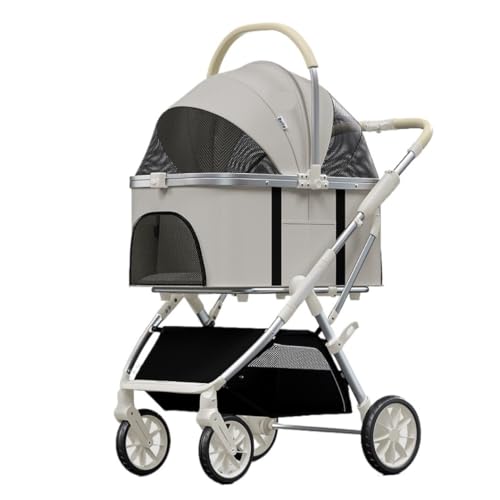 Hundewagen Hunde Kinderwagen Zusammenklappbarer Hunde-Kinderwagen Mit Rädern, Reise-Haustier-Katzen-Kinderwagen Mit Aufbewahrungskorb, Welpen-Kinderwagen Für Mittelgroße Und Kleine Haustiere Hundebugg Hundewagen Hunde Kinderwagen Zusammenklappbarer Hunde-Kinderwagen Mit Rädern, Reise-Haustier-Katzen-Kinderwagen Mit Aufbewahrungskorb, Welpen-Kinderwagen Für Mittelgroße Und Kleine Haustiere Hundebugg von GAOJUNAN