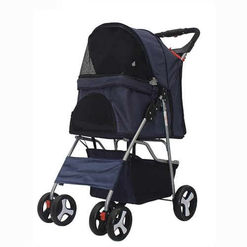 Hundewagen Hunde Kinderwagen Zusammenklappbarer Tragbarer Haustier-Kinderwagen Mit 4 Rädern, Reise-Katzen-Hunde-Kinderwagen Mit Aufbewahrungskorb Für Kleine, Mittelgroße Katzen Und Hunde Hundebuggy Hu Hundewagen Hunde Kinderwagen Zusammenklappbarer Tragbarer Haustier-Kinderwagen Mit 4 Rädern, Reise-Katzen-Hunde-Kinderwagen Mit Aufbewahrungskorb Für Kleine, Mittelgroße Katzen Und Hunde Hundebuggy Hu von GAOJUNAN