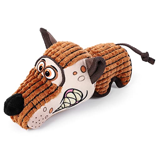 GAOMON Quietschendes Hundespielzeug, langlebiges Plüsch-Kauspielzeug, interaktives Tauziehspielzeug für kleine und mittelgroße Hunde von GAOMON