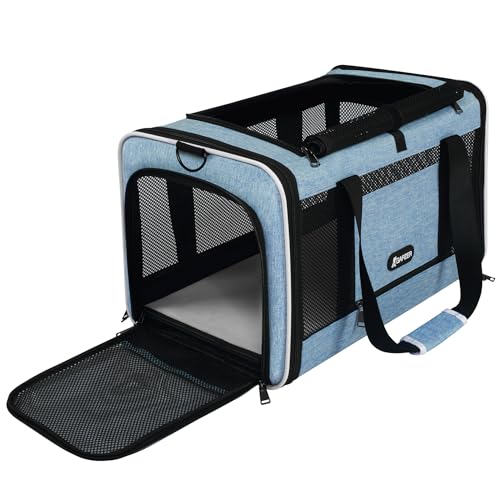 GAPZER Katzentragetasche, 45,7 x 28,9 x 28,9 cm, weiche Seiten, Haustier-Reisetasche, über 6,8 kg, tragbare kleine Hundewelpen, Auto-Kiste, 4,5 kg, Chihuahua-Zwinger, Tragetasche, Kitty-Tuchkäfig GAPZER Katzentragetasche, 45,7 x 28,9 x 28,9 cm, weiche Seiten, Haustier-Reisetasche, über 6,8 kg, tragbare kleine Hundewelpen, Auto-Kiste, 4,5 kg, Chihuahua-Zwinger, Tragetasche, Kitty-Tuchkäfig von GAPZER