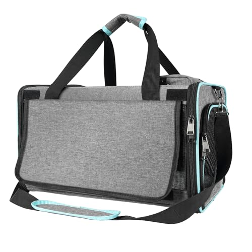 GAPZER Katzentragetasche, Alaska Airline, TSA-genehmigt, 43,2 x 28,9 x 24,9 cm, weiche Seiten, für kleine Haustiere, Flugzeug, Kätzchen, 5,4 kg, Kiste in der Kabine, Untersitz, Reisekäfig, kleine GAPZER Katzentragetasche, Alaska Airline, TSA-genehmigt, 43,2 x 28,9 x 24,9 cm, weiche Seiten, für kleine Haustiere, Flugzeug, Kätzchen, 5,4 kg, Kiste in der Kabine, Untersitz, Reisekäfig, kleine von GAPZER