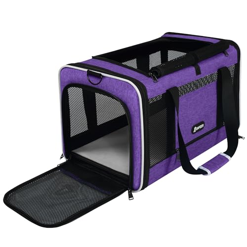 GAPZER Per Carrier für Katzen, 45,7 x 27,9 x 27,9 cm, FAA-Beschwerde, Kätzchen, Taxi, Oberladung, weiche Stofftasche, kleine Tiere, tragbar, in Kabine, Shih Tzu Hundehütte, Tragetasche, 4-seitig von GAPZER