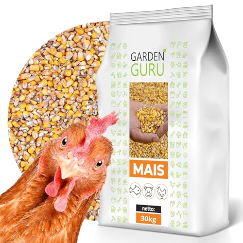 Hühnerfutter Mais gelb Futtermais Futter für Hühner ganzjährig Maiskörner für Tauben Geflügel Wild Nager Hasen 30 kg Ganzkorn GardenGuru Hühnerfutter Mais gelb Futtermais Futter für Hühner ganzjährig Maiskörner für Tauben Geflügel Wild Nager Hasen 30 kg Ganzkorn GardenGuru von GARDENGURU