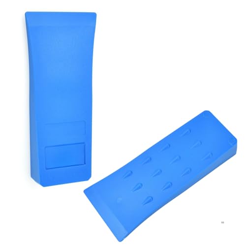 GARDENIX Forstkeil 2 Stück - Hochwertige, rutschfeste Kunststoffkeile 8 Zoll mit Widerhaken in Signalfarbe Blau, Fällkeil - extrem schlagfest und frostbeständig für sicheres Baumfällen von GARDENIX