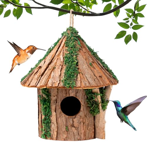 Premium Vogelhaus aus Holz, Zedernholz hängendes Vogelhaus mit Raubfischschutz, Nistkasten zur Wildvogelbeobachtung, Indoor Deko oder Outdoor Funktionelle Nutzung, ideal für Vogelbeobachter, Medium Premium Vogelhaus aus Holz, Zedernholz hängendes Vogelhaus mit Raubfischschutz, Nistkasten zur Wildvogelbeobachtung, Indoor Deko oder Outdoor Funktionelle Nutzung, ideal für Vogelbeobachter, Medium von GARDYUE