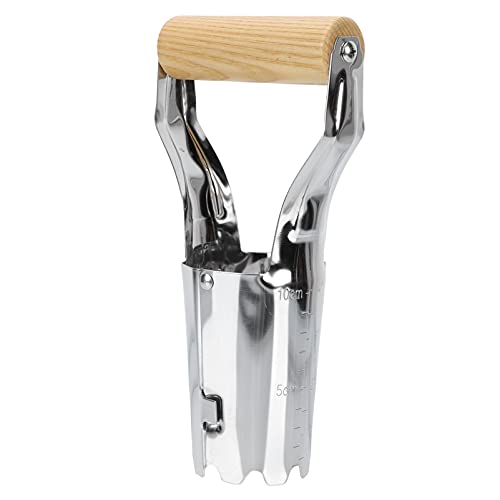GARIOUANS 1 Stück Pflanzen Transplanter mit Holzgriff Robustes Werkzeug für Gartenarbeit für Gemüse und Baumsetzlinge Zufälliger Stil von GARIOUANS