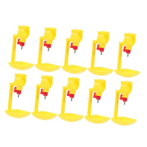 GARIOUANS 10 Stück Teiliges Automatisches Hühnertränke mit Nippelventil Langlebiger Geflügel Wasserspender Installieren Platzsparend Geeignet für Hühner und Tauben GARIOUANS 10 Stück Teiliges Automatisches Hühnertränke mit Nippelventil Langlebiger Geflügel Wasserspender Installieren Platzsparend Geeignet für Hühner und Tauben von GARIOUANS