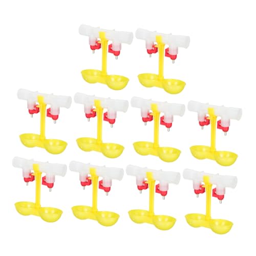 GARIOUANS 10 Stück Teiliges Geflügel tränkebecher Kugelventil Automatische Wassertränke für Hühner Enten und Wachteln Leckagefrei Platzsparend Geeignet für Hühnerstall und Kleintierhaltung GARIOUANS 10 Stück Teiliges Geflügel tränkebecher Kugelventil Automatische Wassertränke für Hühner Enten und Wachteln Leckagefrei Platzsparend Geeignet für Hühnerstall und Kleintierhaltung von GARIOUANS
