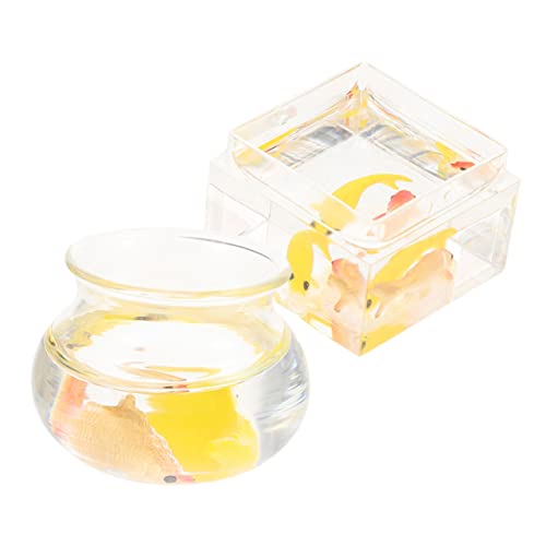 GARIOUANS 2 Stück Aquarium Deko Fisch Tank mit Modell für DIY Puppenhaus und Kreative Gestaltung Realistische für Zuhause und Landschaftsdekoration GARIOUANS 2 Stück Aquarium Deko Fisch Tank mit Modell für DIY Puppenhaus und Kreative Gestaltung Realistische für Zuhause und Landschaftsdekoration von GARIOUANS