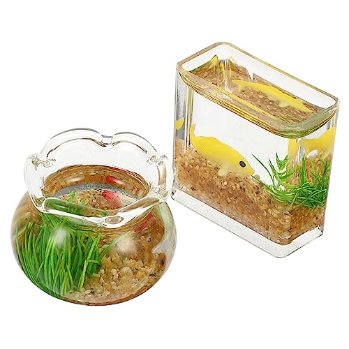 GARIOUANS 2 Stück Fisch Tank Dekoration Kunstvolle Aquarium Ornamente für Mini Häuser für Garten Realistische Deko für Spielhäuser und Modellbau Zufällige Farbe GARIOUANS 2 Stück Fisch Tank Dekoration Kunstvolle Aquarium Ornamente für Mini Häuser für Garten Realistische Deko für Spielhäuser und Modellbau Zufällige Farbe von GARIOUANS