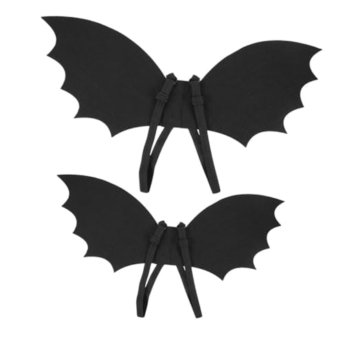 GARIOUANS 2 Stück Fledermausflügel Kostüme Für Haustierpartys Cosplay-Requisiten Für Halloween-Accessoires Für Haustier Halloween Verkleiden Kinderpartykostüm Eva Black GARIOUANS 2 Stück Fledermausflügel Kostüme Für Haustierpartys Cosplay-Requisiten Für Halloween-Accessoires Für Haustier Halloween Verkleiden Kinderpartykostüm Eva Black von GARIOUANS