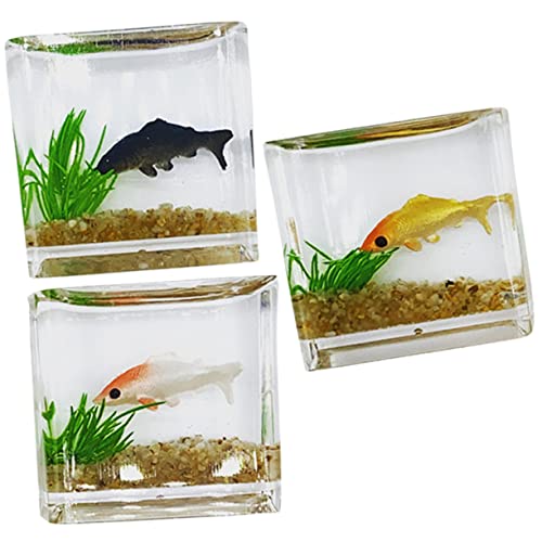 GARIOUANS 3 Stück Koi Aquarium Teiliges Dekoratives Fischglas für Puppenhaus Tischdekoration und Farblich Zufällig Zubehör für Kreative Projekte Zufällige Farbe GARIOUANS 3 Stück Koi Aquarium Teiliges Dekoratives Fischglas für Puppenhaus Tischdekoration und Farblich Zufällig Zubehör für Kreative Projekte Zufällige Farbe von GARIOUANS