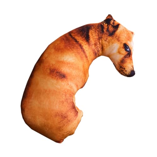 GARIOUANS 3D Simuliertes Hundekissen für Couch realistischer Hund Wurfskissen des Hundes 3D Kissen für Hund Welpenkissen Hundekissen für kleine Hunde süßer Plüsch PP Baumwolle von GARIOUANS