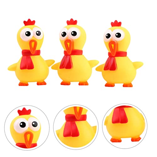 GARIOUANS 3Stücke Quitschendes Huhn für Haustiere für Kau und Spielspaß Langeweile und Zerstörungsverhalten Sicheres Material für Katzen GARIOUANS 3Stücke Quitschendes Huhn für Haustiere für Kau und Spielspaß Langeweile und Zerstörungsverhalten Sicheres Material für Katzen von GARIOUANS