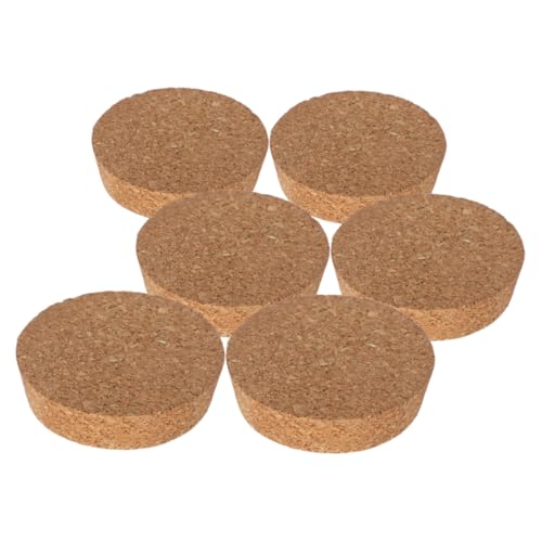 GARIOUANS 6 Stück Korkstopfen für Hydroponik Pflanzen Wiederverwendbare Blumentopf Deckel Robustem für Glasvasen für Wasserpflanzen und Terrarien von GARIOUANS