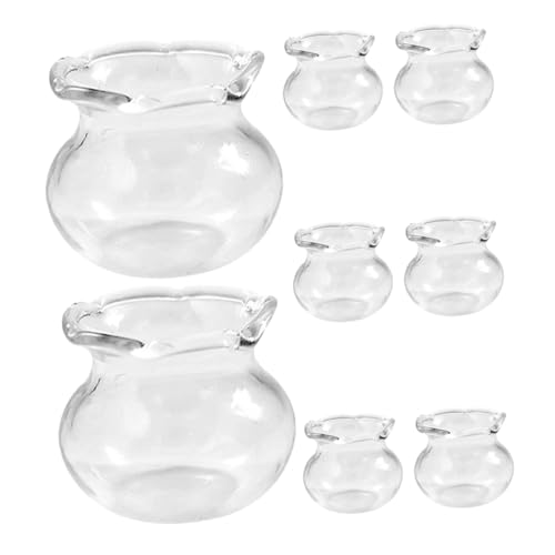 GARIOUANS 8 Stück Mini Aquarium Aus Glas Kleines Aquarium Miniatur Fischschalen Winziges Aquarium Ornament Winziges Miniatur Fischschale Basteln Desktop Mini GARIOUANS 8 Stück Mini Aquarium Aus Glas Kleines Aquarium Miniatur Fischschalen Winziges Aquarium Ornament Winziges Miniatur Fischschale Basteln Desktop Mini von GARIOUANS