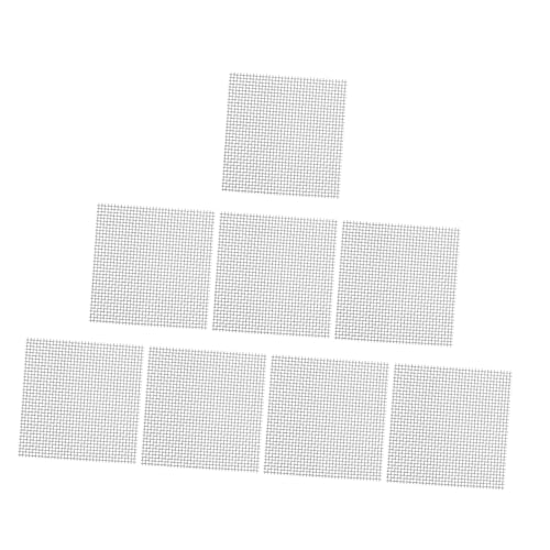 GARIOUANS 8 Stück Teiliges Edelstahl drahtgewebe pad für Aquarium Wasserpflanzen Fixiernetz Aquarienpflanzen Halterung Reißfest Korrosionsbeständig für Moos und Wassergras von GARIOUANS