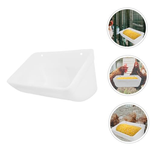 GARIOUANS Automatischer Futterspender für Geflügel und Kleintiere Großer Futtertrog aus Robustem PP Kunststoff Auslaufsicheres Design für Hühner Gänse Tauben und Ziegen Praktische von GARIOUANS