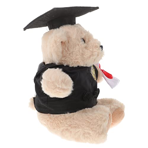 GARIOUANS Plüschbär Abschluss Kuscheltier Schwarzer Doktorhut Bär Weiches Stofftier als für Schulabschluss und Bachelorfeier für Studenten GARIOUANS Plüschbär Abschluss Kuscheltier Schwarzer Doktorhut Bär Weiches Stofftier als für Schulabschluss und Bachelorfeier für Studenten von GARIOUANS