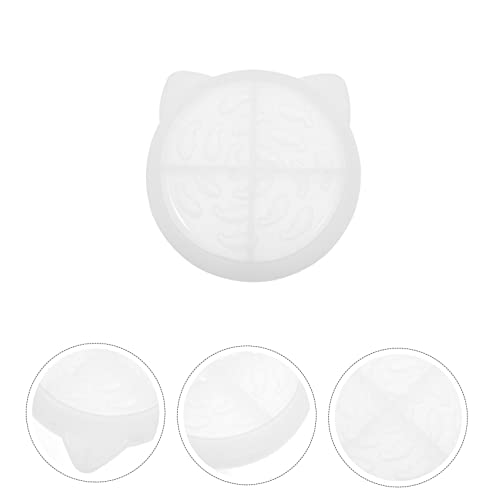 GARIOUANS Silikonform für DIY Katzen Hundenapf Flexible Transparente Schalenform Wiederverwendbar Leicht zu Reinigen Personalisierbar mit Schmuck und Farbe Praktische Schüssel Gießform von GARIOUANS