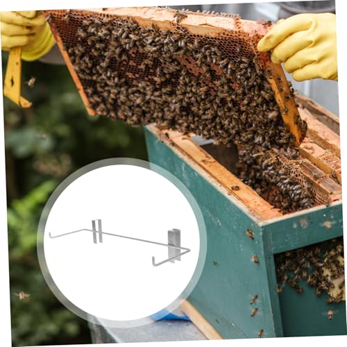GARIOUANS Verstellbare Metallhalterung für Bienenstockrahmen Imkerzubehör Bienenzucht Rahmenhalterung Schutz vor Bienenstichen für Effiziente Inspektion und Honigernte von GARIOUANS