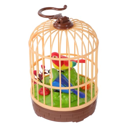 GARIOUANS Voice Activated Birdcage für Realistische Geräusche und Interaktives für Kleinkinder Detailgetreue Gestaltung Spielzimmer und Dekoration von GARIOUANS