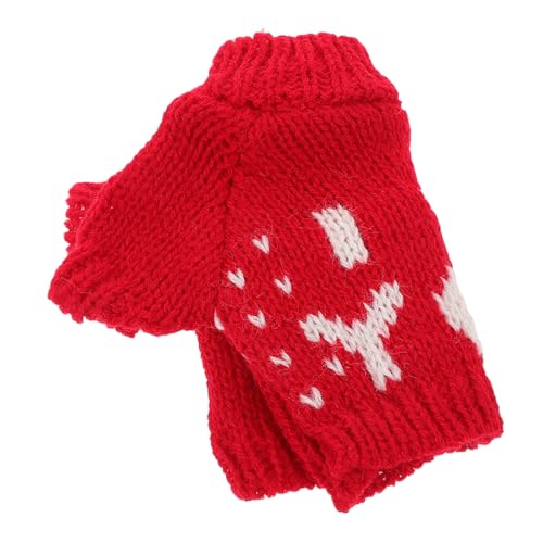 GARIOUANS Winterpullover Outfit für Große Plüschtiere Kreatives DIY Zubehör Rot mit Buchstaben für Festliche Anlässe und Gemütliche Tage von GARIOUANS