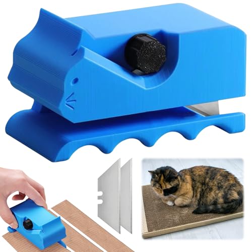 Kartonschneider für Katzenkratzer 3D Gedruckte Kartonschneider aus Karton DIY Cat Scratcher Cutter Pappstreifen für Handgefertigte Katzenbetten mit 2 Stück Klinge Kartonschneider für Katzenkratzer 3D Gedruckte Kartonschneider aus Karton DIY Cat Scratcher Cutter Pappstreifen für Handgefertigte Katzenbetten mit 2 Stück Klinge von GAROMIA