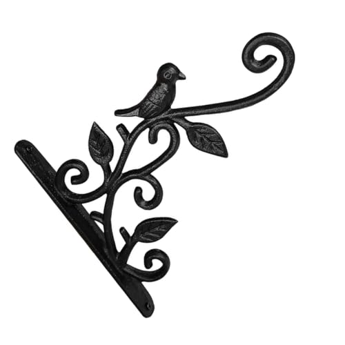 GAROZATION 1satz Hängende Pflanzenhalterung Für Garten Wandhalterung Für Blumenampeln Und Körbe Für Vogelhäuser Und Laternen Und Praktisch Schwarz von GAROZATION