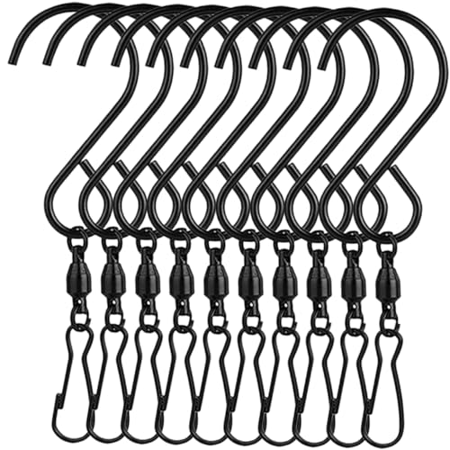 GAROZATION 10stücke Swivel Clips Für Windspiele Vogelhäuser Und Blumenampeln Drehbare Haken Für Garten Und Balkon Rostfrei Und Langlebig von GAROZATION