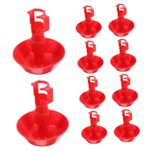 GAROZATION 10er-Packung Hühner-trinkbecher Automatisches Bewässerungssystem Für Küken Hasen Truthähne Geflügel Einfaches Nachfüllen Stabile Trinkschale Aus Kunststoff GAROZATION 10er-Packung Hühner-trinkbecher Automatisches Bewässerungssystem Für Küken Hasen Truthähne Geflügel Einfaches Nachfüllen Stabile Trinkschale Aus Kunststoff von GAROZATION