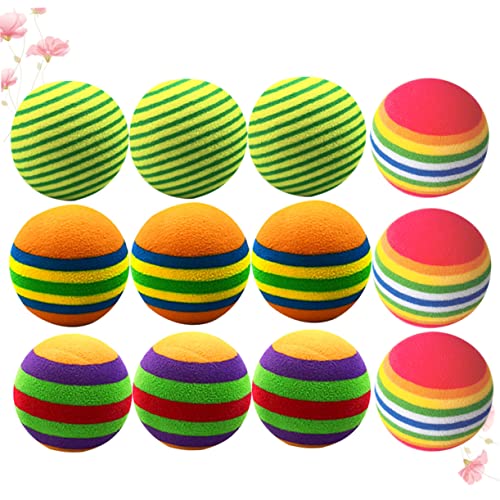 GAROZATION 12 Stück Teiliges Katzenspielzeug Eva Bälle mit Buntem Streifenmuster Leichte und Langlebige Trainingsbälle für Indoor Spiel und Haustierbeschäftigung Verschiedene Designs GAROZATION 12 Stück Teiliges Katzenspielzeug Eva Bälle mit Buntem Streifenmuster Leichte und Langlebige Trainingsbälle für Indoor Spiel und Haustierbeschäftigung Verschiedene Designs von GAROZATION