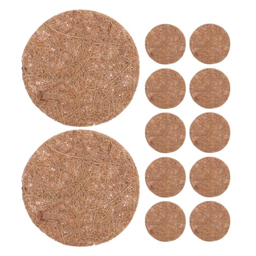 GAROZATION 16 Stücke Zucht Vogel Pad Vogel Nest Matten Vogel Matte Runde Kokos Faser Pflanzer Liner Für Garten Verwenden Taube Nester Und Haustier Matten von GAROZATION