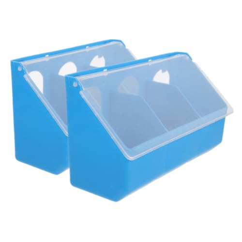 GAROZATION 2 Stück Tauben Hängebox, Vogelkäfig Schalen, Tauben, Vögel, Geflügel, Fangkäfig, Hühner Futternäpfe, Käfig Schalen, Taubenstall, Papageien Futternäpfe, Vogelfutternapf, von GAROZATION