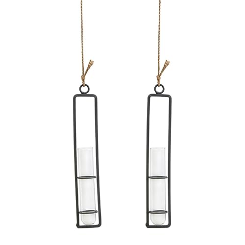 GAROZATION 2er Set Eisenrahmen Blumentöpfe Mit Glasvase Kreative Hängende Pflanzgefäße Für Wohnräume Ideal Für Blumen Und Tischdekoration Größe S GAROZATION 2er Set Eisenrahmen Blumentöpfe Mit Glasvase Kreative Hängende Pflanzgefäße Für Wohnräume Ideal Für Blumen Und Tischdekoration Größe S von GAROZATION