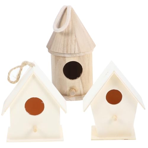 GAROZATION Vogelnest Aus Holz Wandbehang Vogelhaus-Set Für Dekoration Graffiti-Stil Vogelzubehör Zufälliger Stil GAROZATION Vogelnest Aus Holz Wandbehang Vogelhaus-Set Für Dekoration Graffiti-Stil Vogelzubehör Zufälliger Stil von GAROZATION