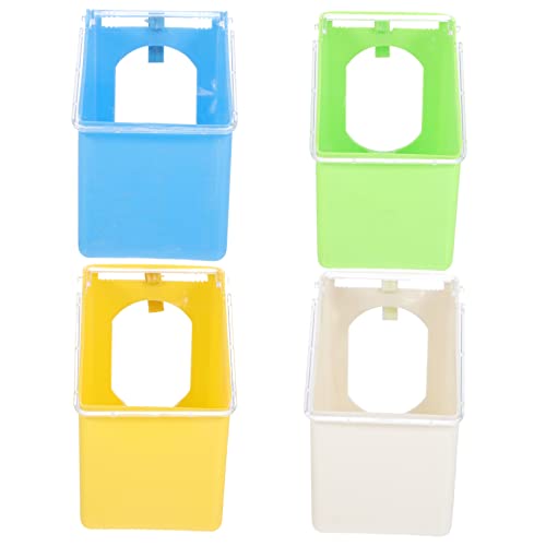 GAROZATION 4 Stück Tauben Hängebox, Langlebiger Vogelfutterspender, Vogelnapf, Geflügelfutterspender, Taubenkäfig Hängefutterspender, Hängender Futterbehälter, Papageien Futternapf, GAROZATION 4 Stück Tauben Hängebox, Langlebiger Vogelfutterspender, Vogelnapf, Geflügelfutterspender, Taubenkäfig Hängefutterspender, Hängender Futterbehälter, Papageien Futternapf, von GAROZATION