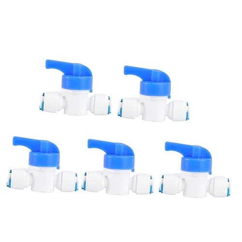 GAROZATION 5 Pcs Od Rohr Ventil 1/4 Zoll Quick Connect Fitting Für Wasser Rohr Reverse System von GAROZATION