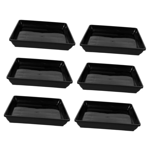 GAROZATION 6 Stück Quadratische Kunststoff Blumentopfuntersetzer wasserdichte Tropfschalen für Garten und Balkon für Verschiedene Topfgrößen und Pflege von Sukkulenten GAROZATION 6 Stück Quadratische Kunststoff Blumentopfuntersetzer wasserdichte Tropfschalen für Garten und Balkon für Verschiedene Topfgrößen und Pflege von Sukkulenten von GAROZATION